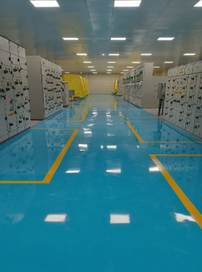 Worker Painting Floor