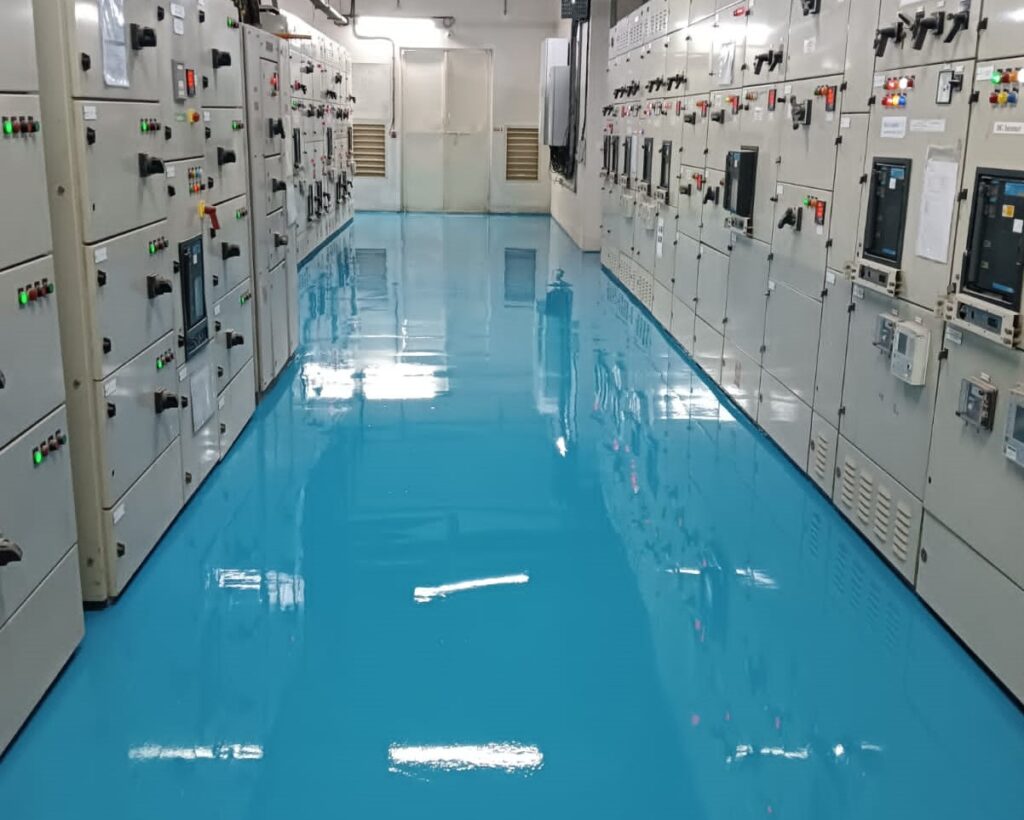 Electric Insulation flooring in control room at Jio world, Bandra Kurla Complex, Mumbai, India
